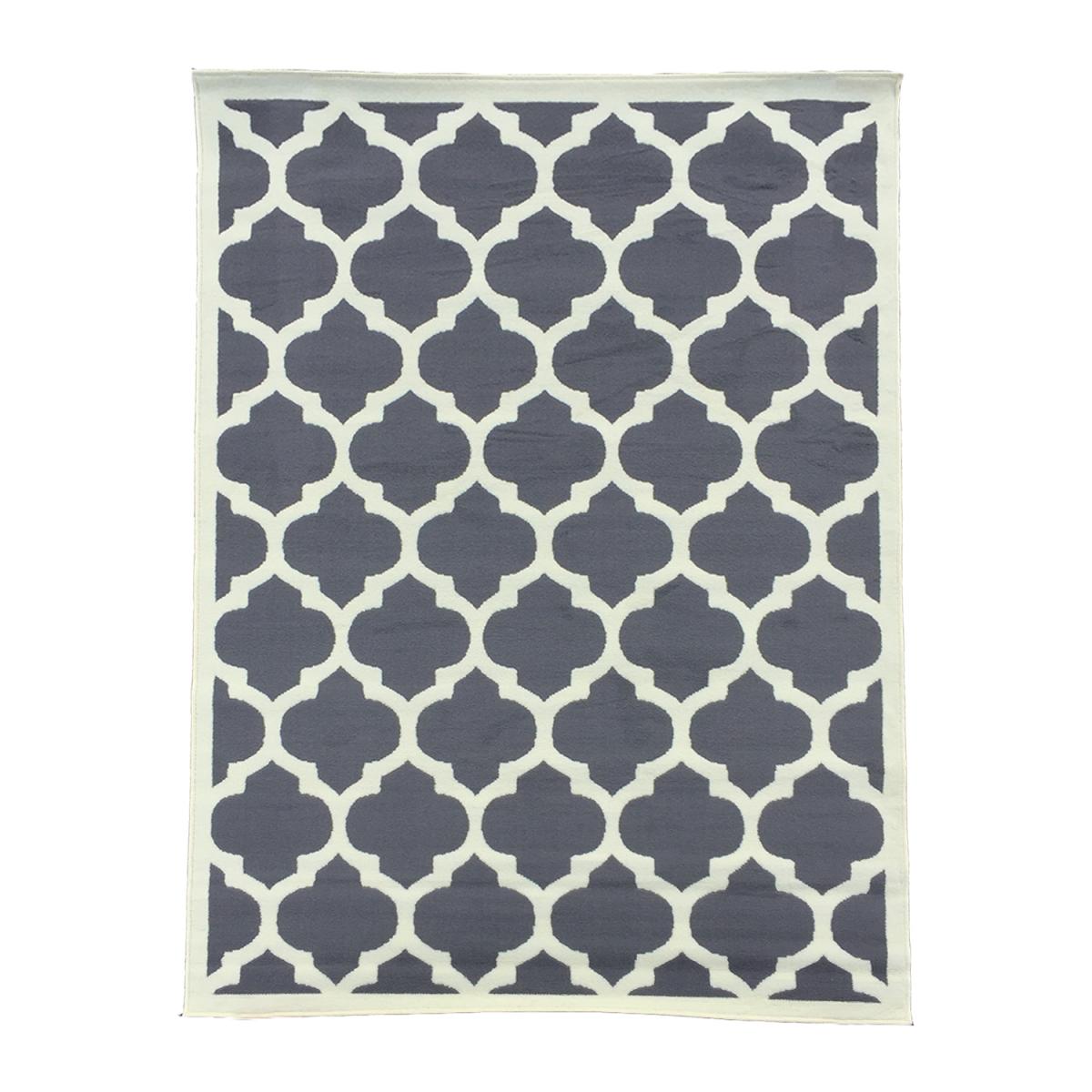 Tapis chambre tissé motif géométrique LYN1 STYLE