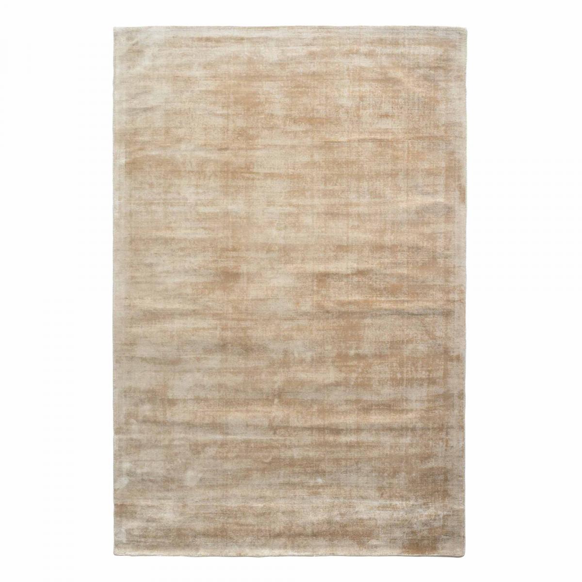 Tapis salon et chambre fait à la main en viscose motif uni NEO +