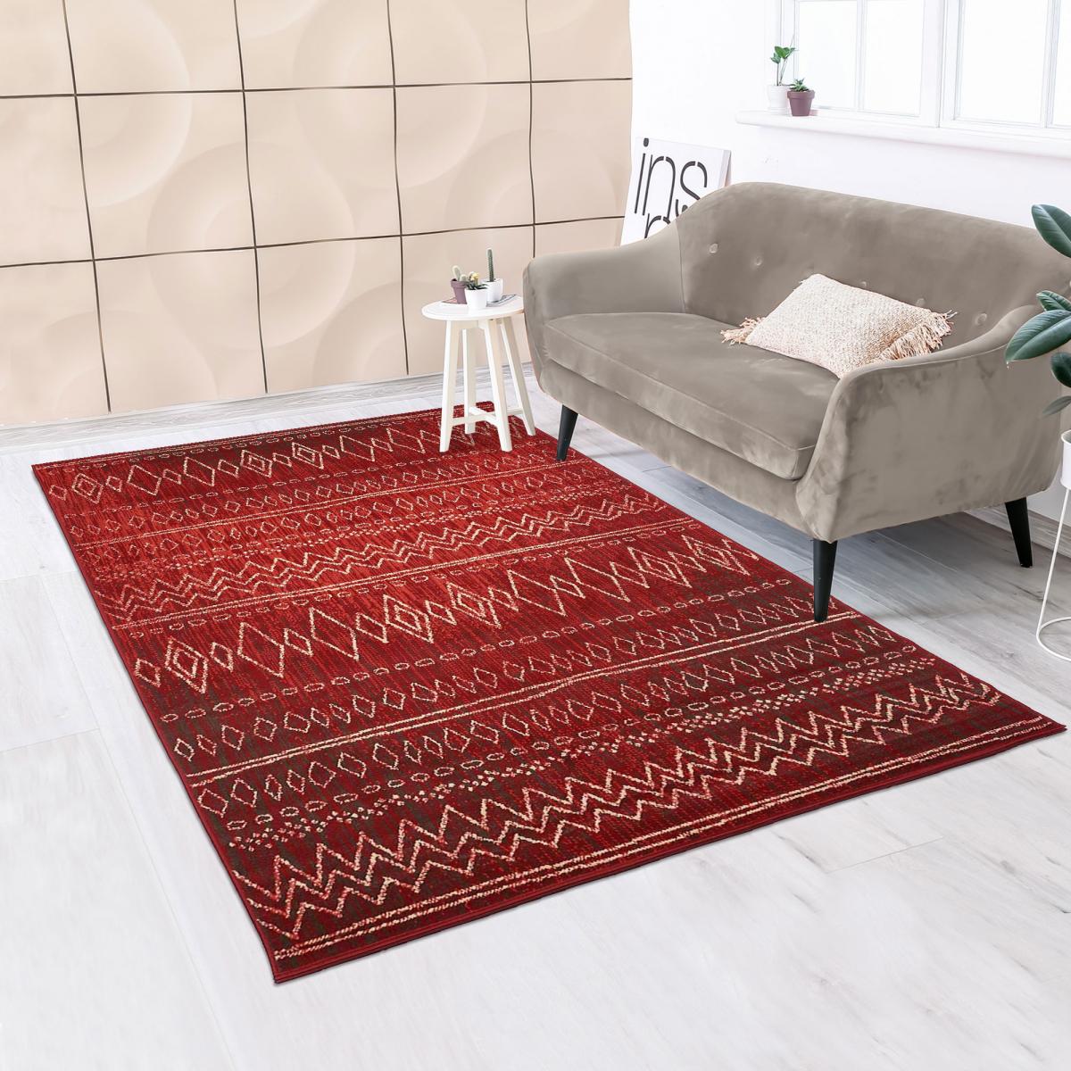 Tapis berbère tissé motifs tribaux LYN1 BERBI — vue 3