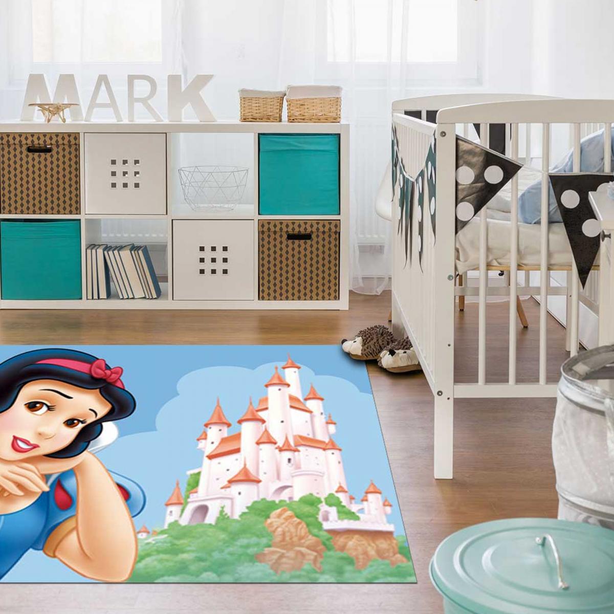 Tapis enfant Lavable 30° BLANCHE NEIGE — vue 3