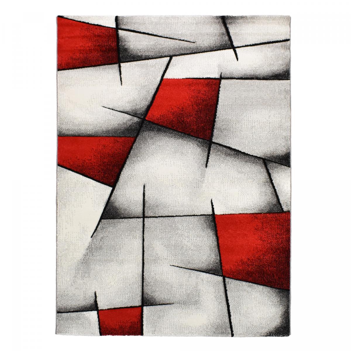 Tapis salon et chambre tissé motif géométrique BRI 10