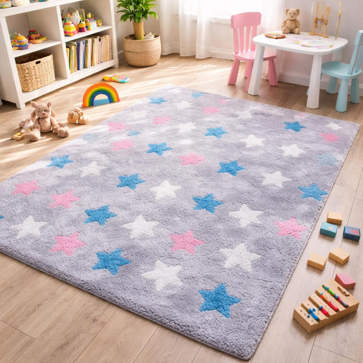 Tapis enfant fait main en coton CETOIL — vue 3