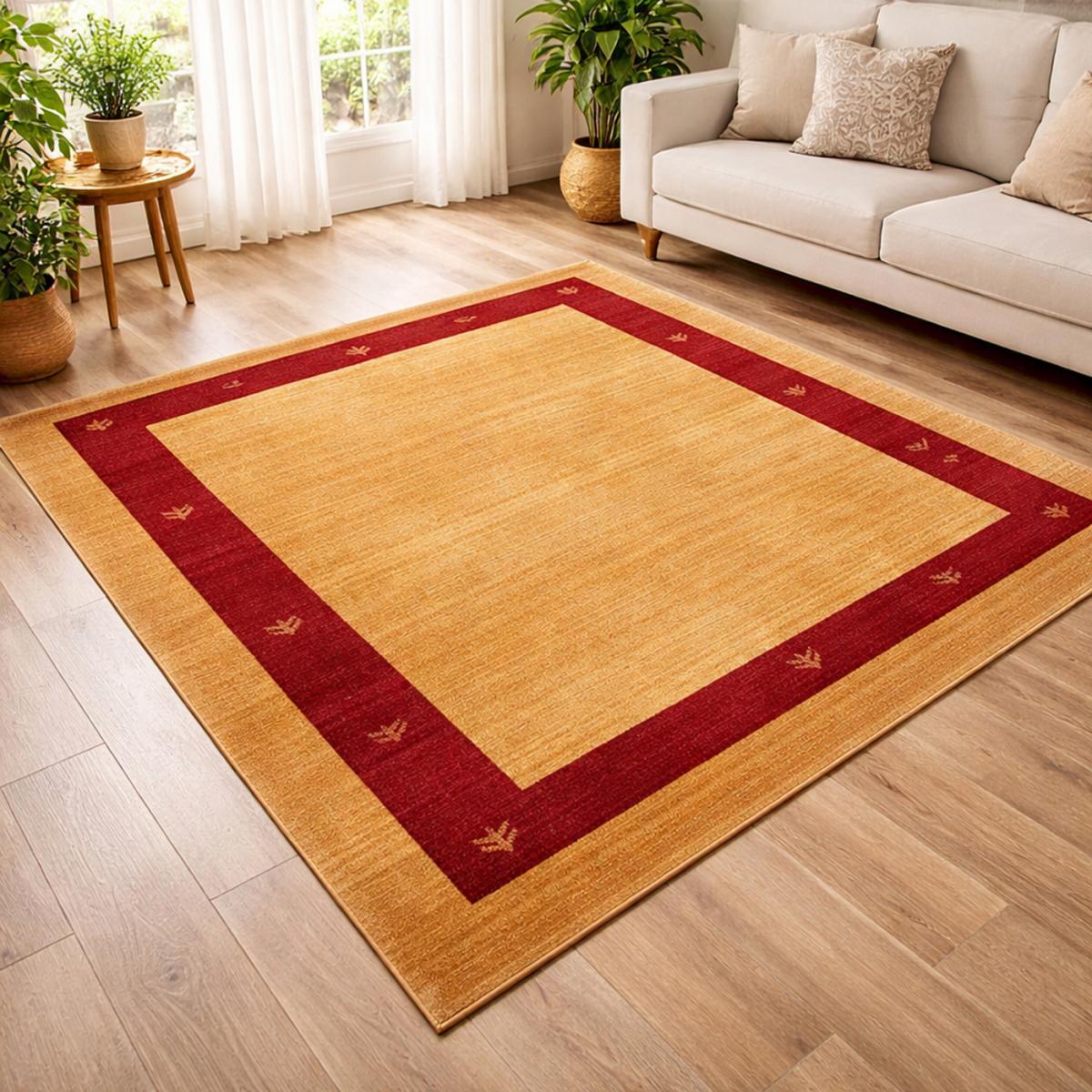 Tapis salon et chambre tissé motif simple CHOBAY 5 — vue 6