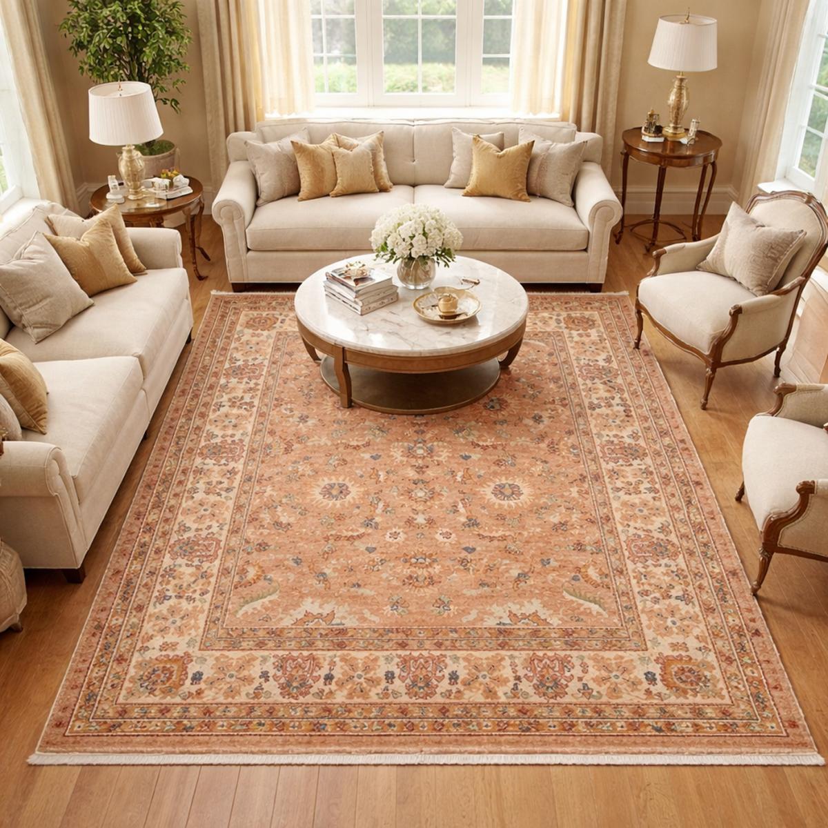 Tapis oriental tissé motif traditionnel CHOBAY AD — vue 3