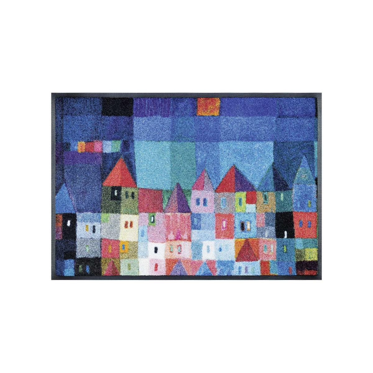 Paillasson tissé motif fresque FULA