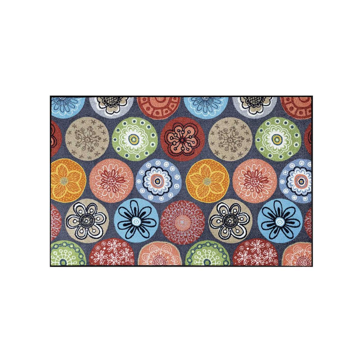 Tapis salon et chambre tissé motif géométrique CORALIS — vue 4