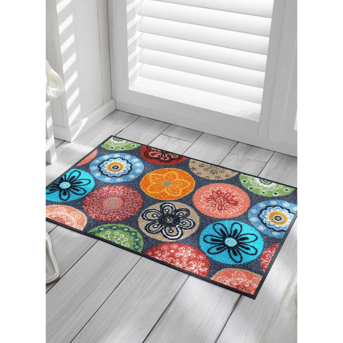 Tapis salon et chambre tissé motif géométrique CORALIS — vue 6