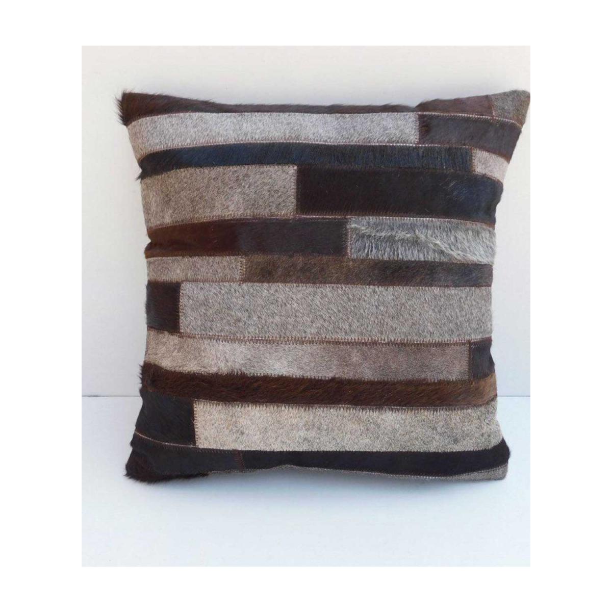 Coussin fait main en peau de vache NATAL