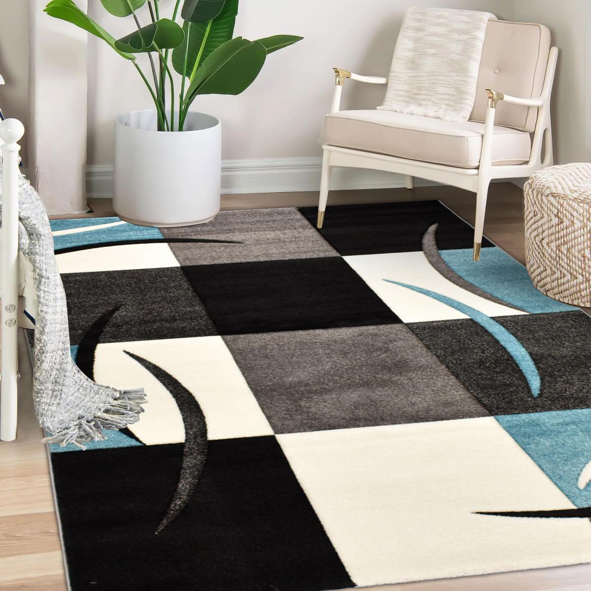 Tapis chambre tissé motif géométrique DI 65 — vue 6