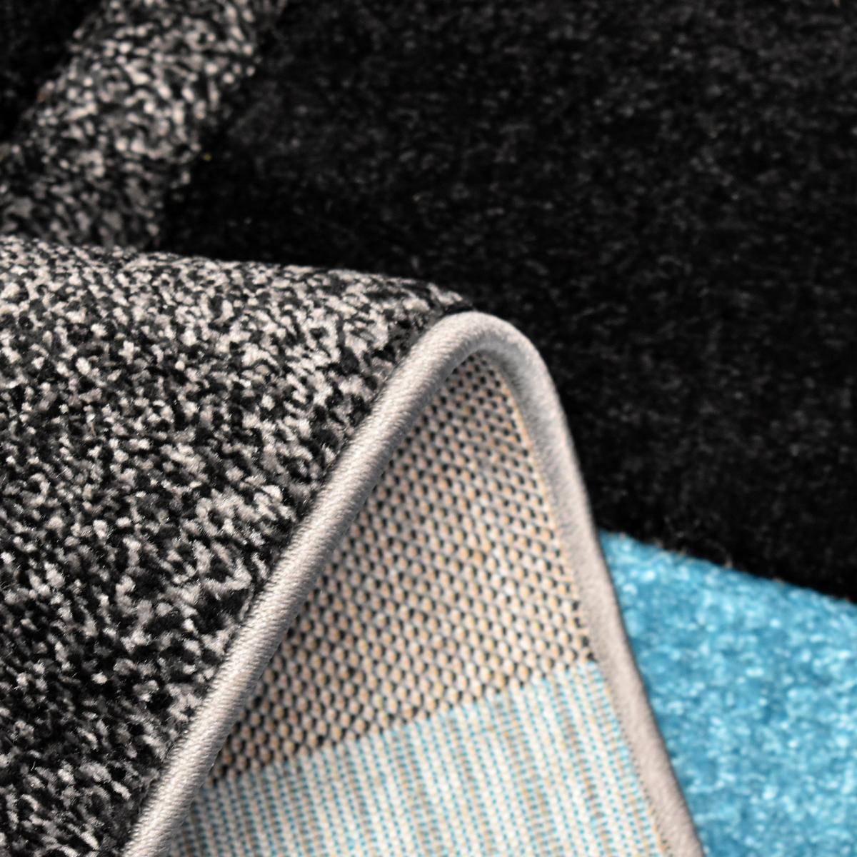 Tapis pour une chambre ou une entrée tissé motif damier LYN8 COMMA — vue 5