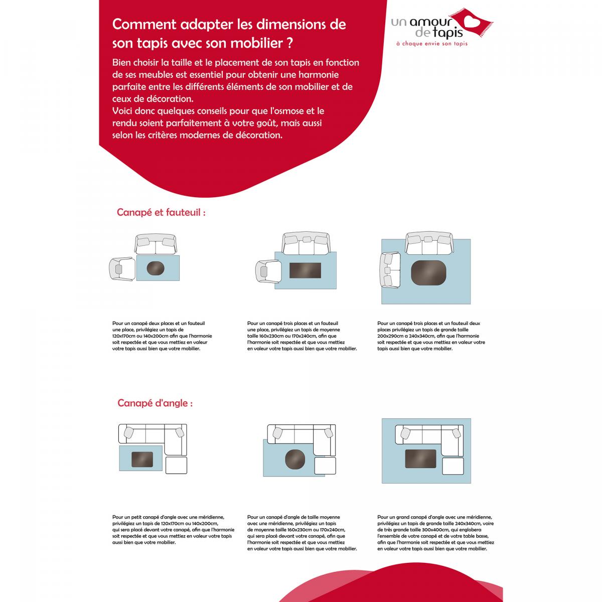 Tapis salon et chambre tissé motif uni EPAISSIA + — vue 4