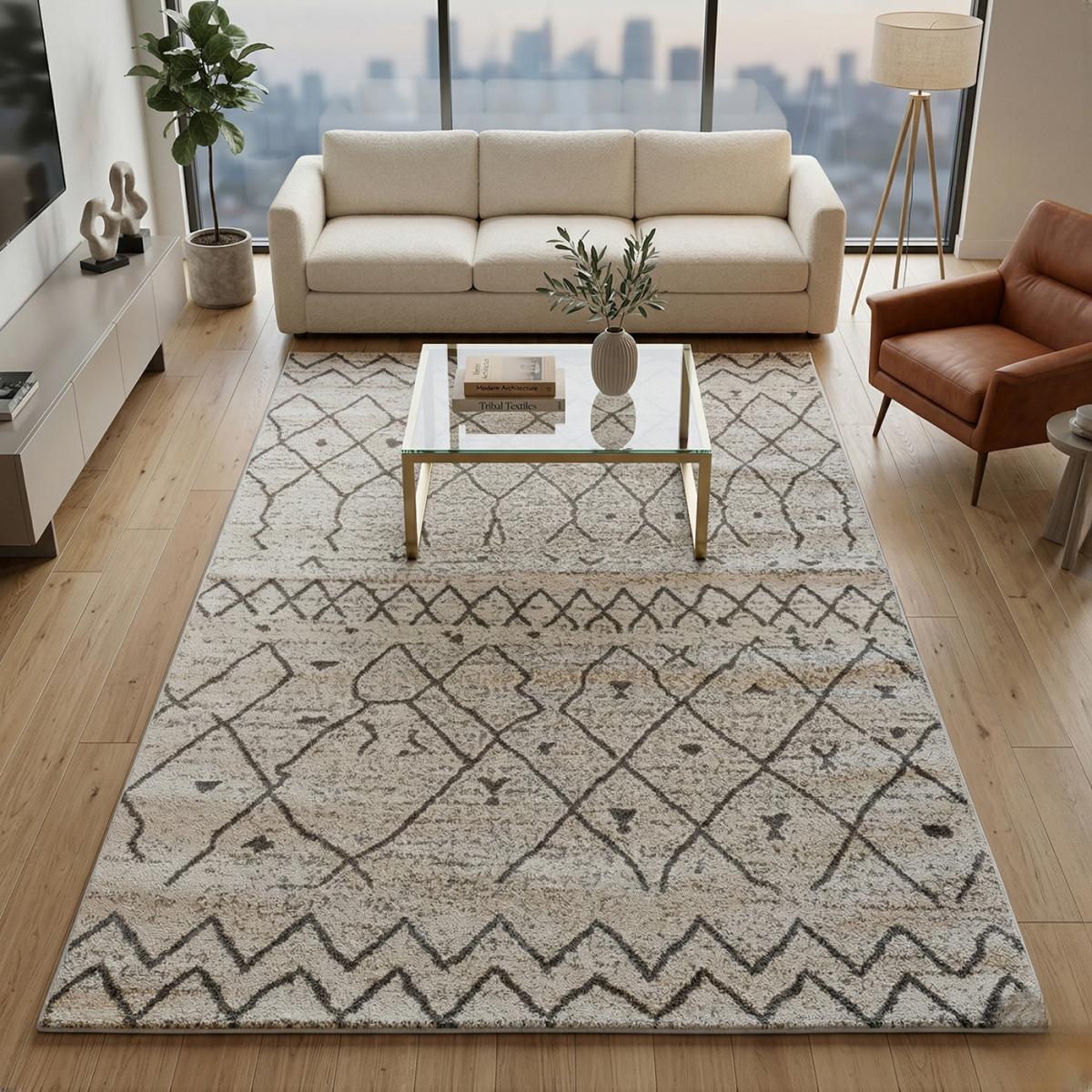 Tapis berbère tissé motif ethnic ESSAOUER — vue 3