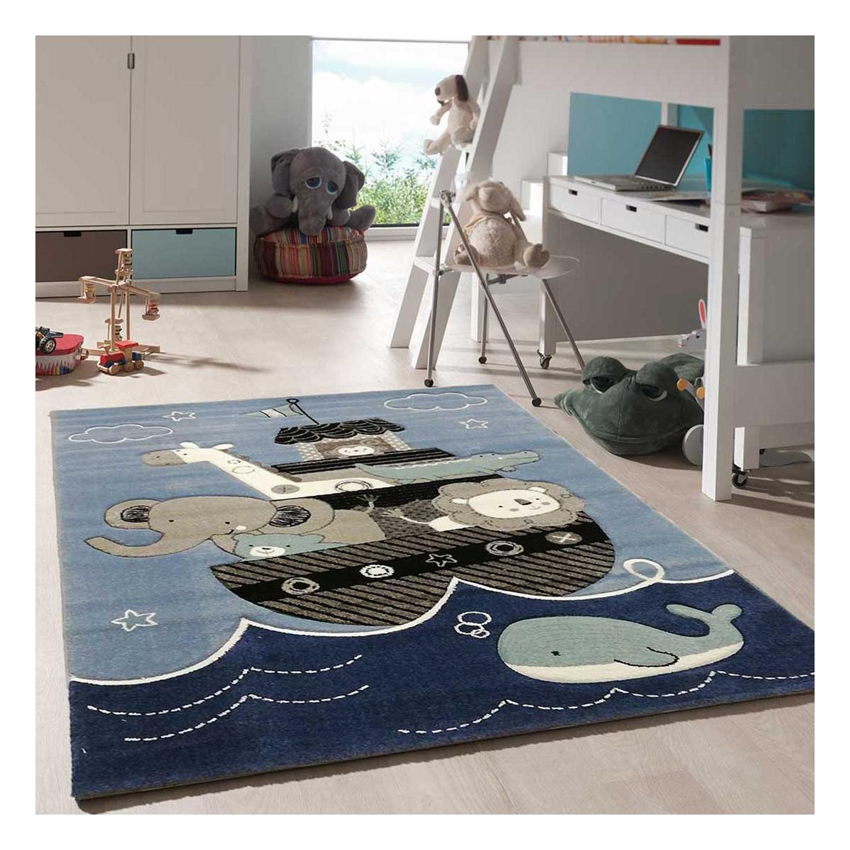 Tapis enfant tissé motif animaux ETELDA — vue 3
