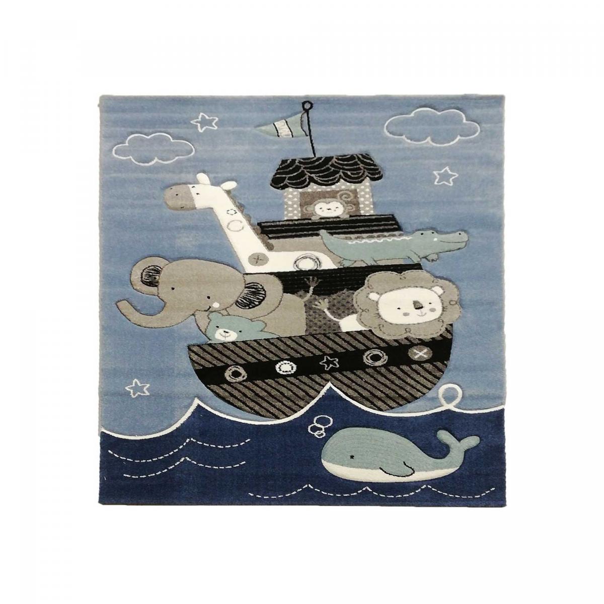 Tapis enfant tissé motif animaux ETELDA — vue 6