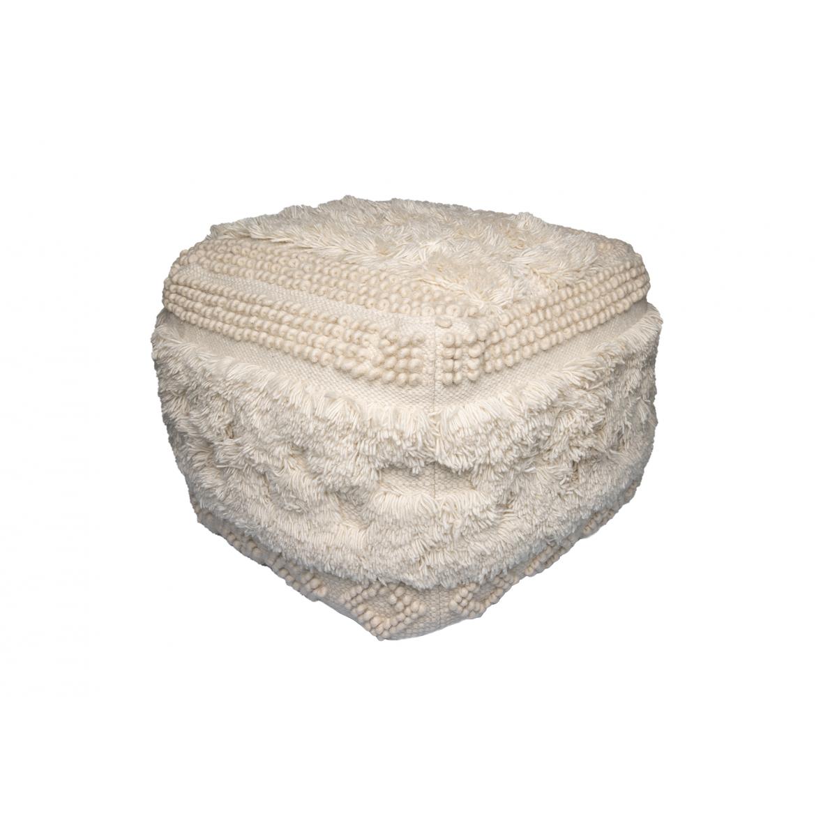Tabouret semi artisanal en laine ZAKi