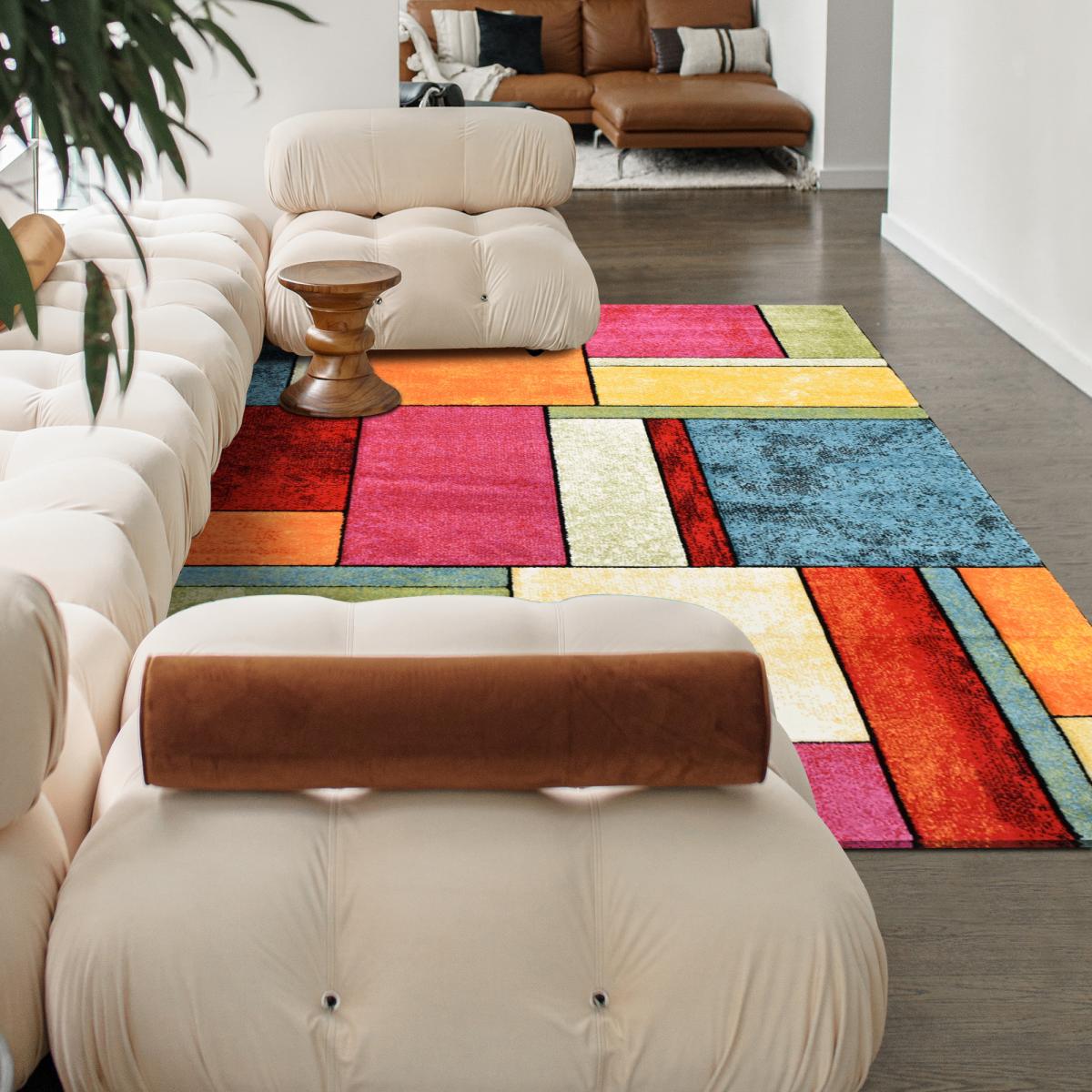 Tapis entrée tissé motif géométrique BE 21 — vue 3