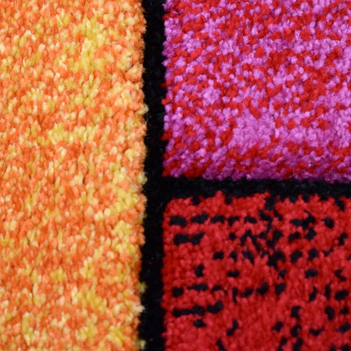 Tapis entrée tissé motif géométrique LYN8 GEOME — vue 5