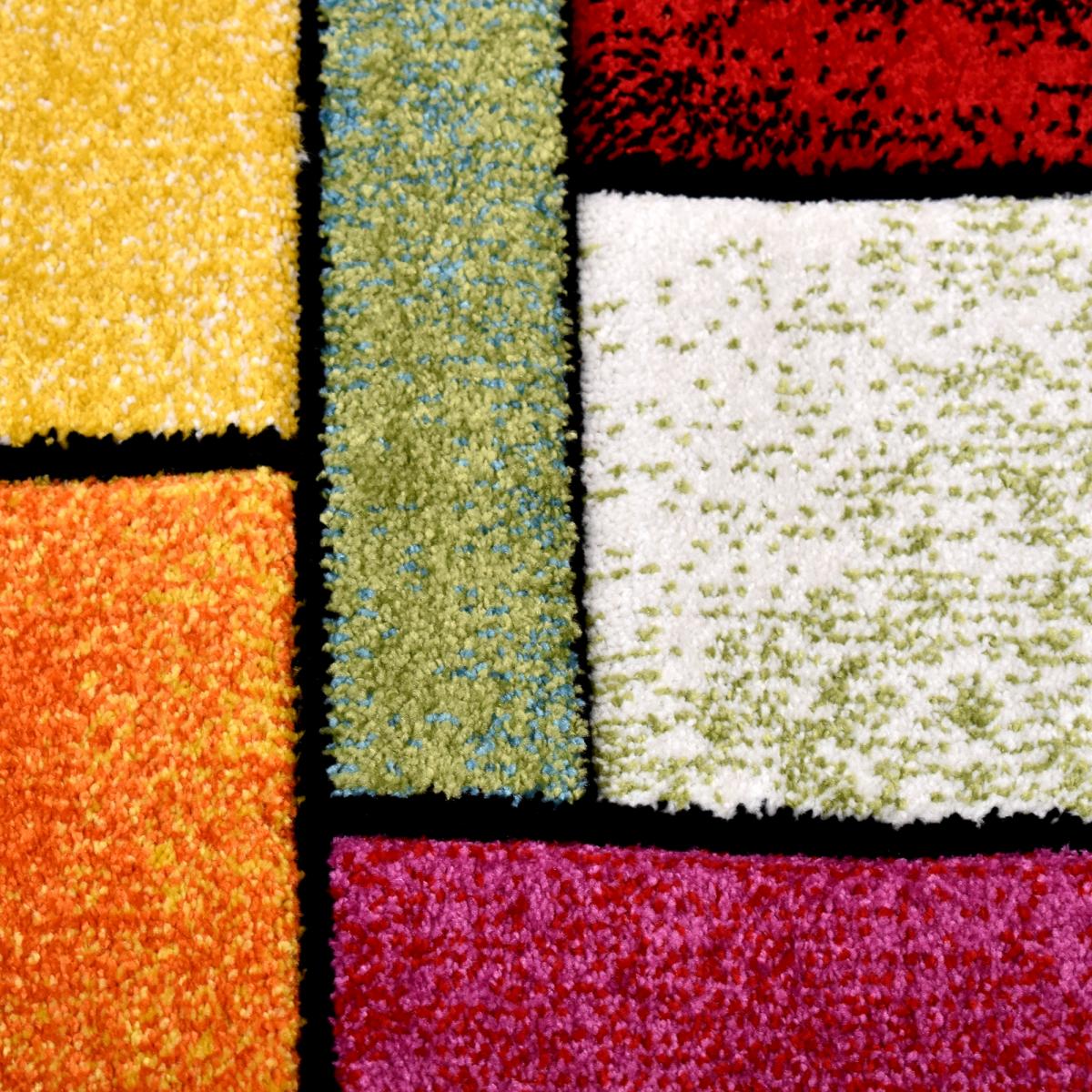 Tapis entrée tissé motif géométrique LYN8 GEOME — vue 6