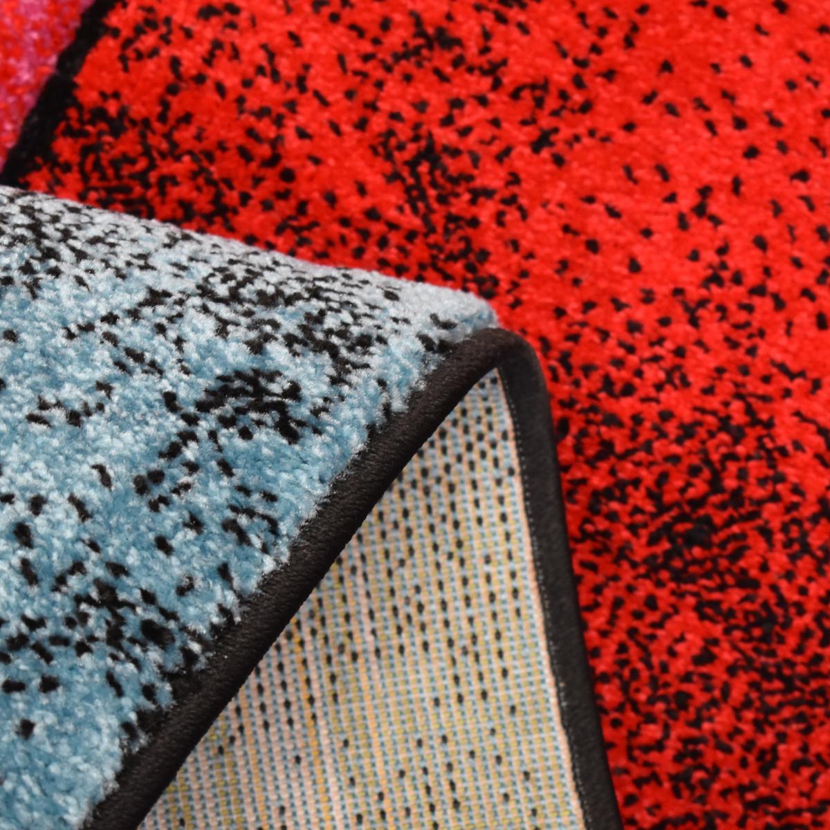 Tapis entrée tissé motif géométrique LYN8 GEOME — vue 4
