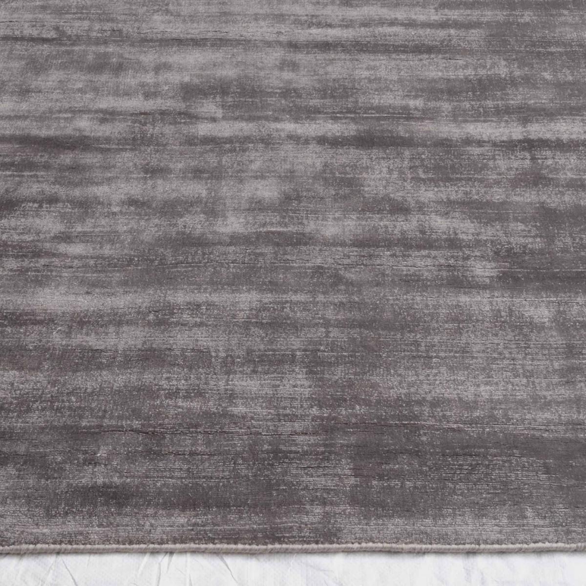 Tapis salon et chambre fait à la main en viscose motif uni NEO + — vue 6