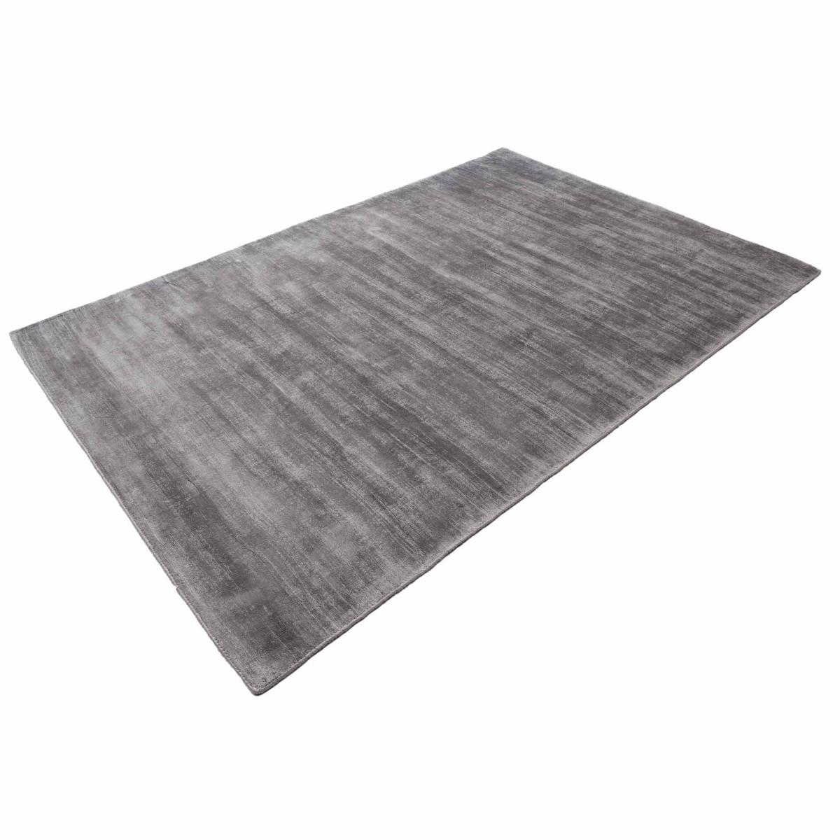 Tapis salon et chambre fait à la main en viscose motif uni NEO + — vue 5