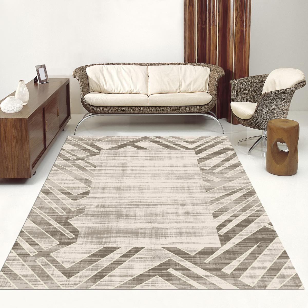 Tapis chambre et chambre tissé motif faux uni LYN7 GIGA — vue 3