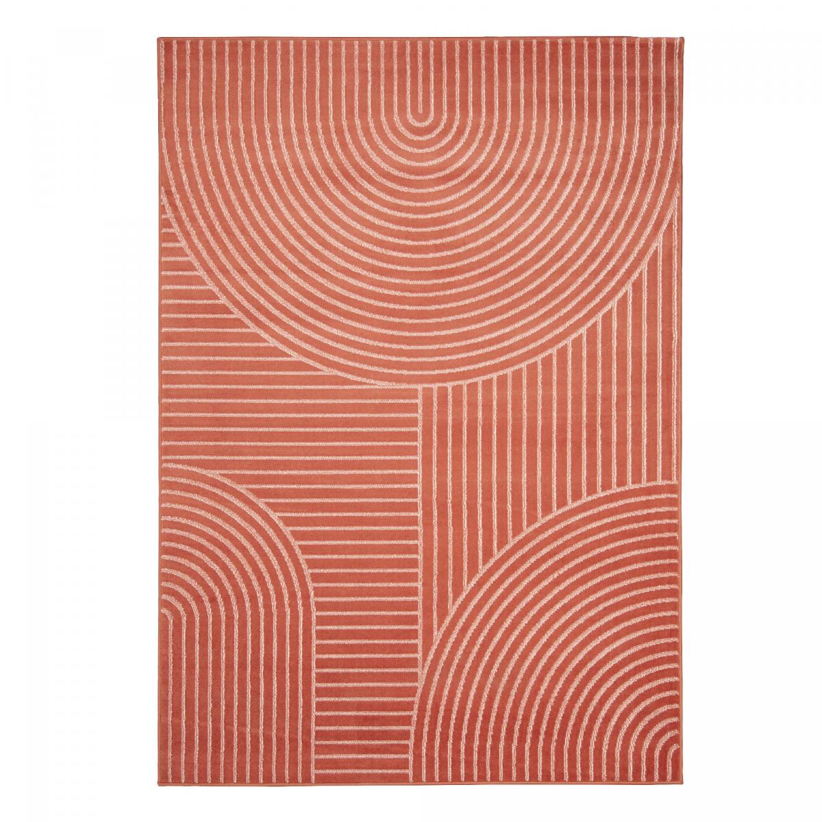 Tapis salon et chambre tissé motif géométrique LYN49 ARCROL