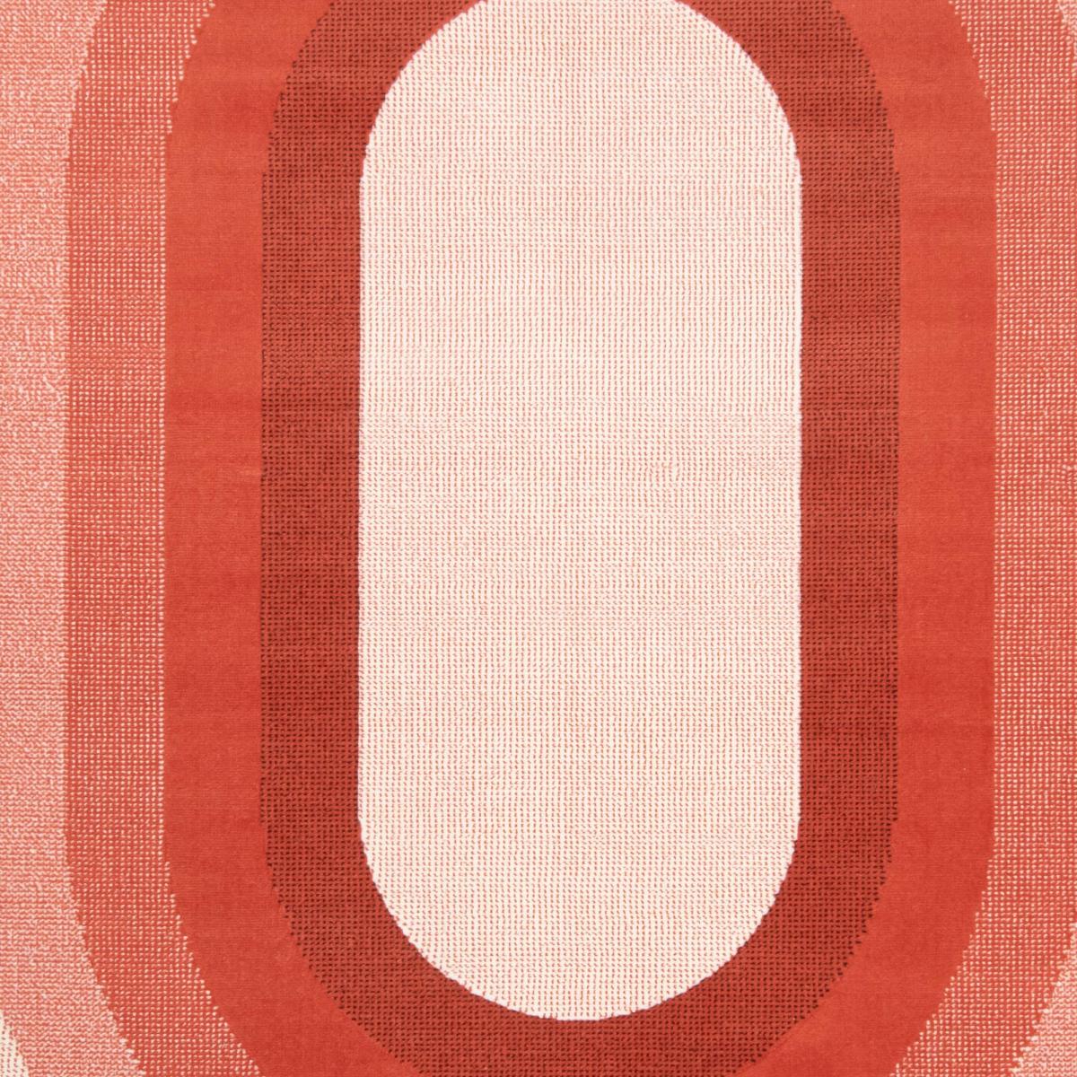 Tapis motif géométrique ovale dégradé, style rétro 70's — vue 4