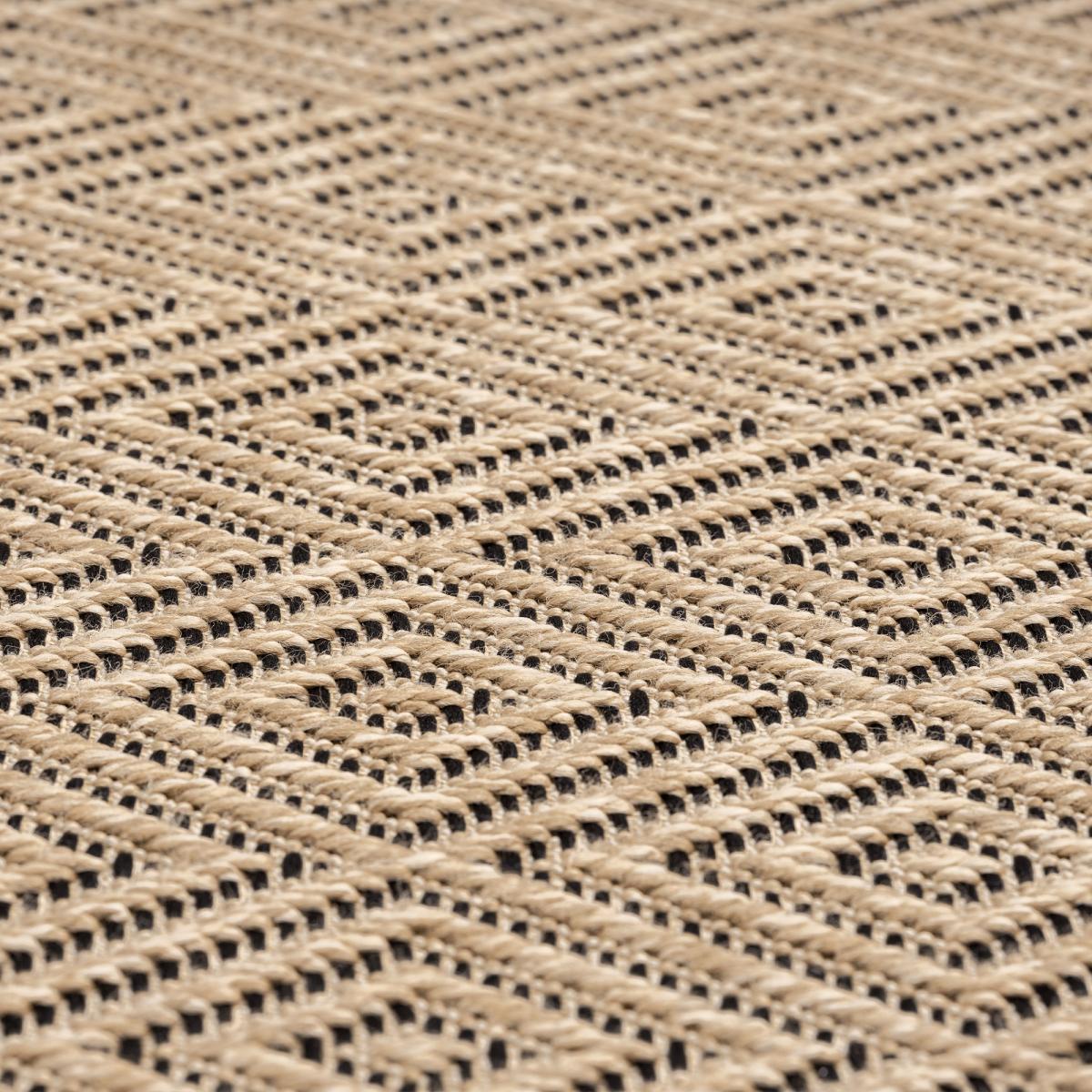 Tapis extérieur intérieur LYN13 REZY 3 aspect jute ton sur ton — vue 5