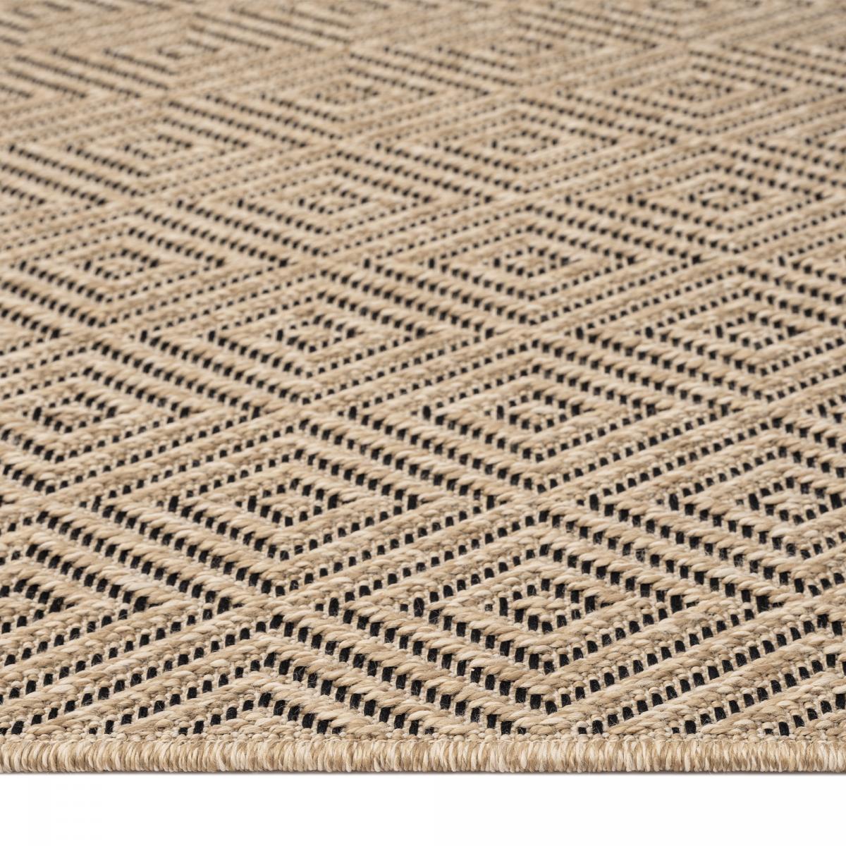 Tapis extérieur intérieur LYN13 REZY 3 aspect jute ton sur ton — vue 6