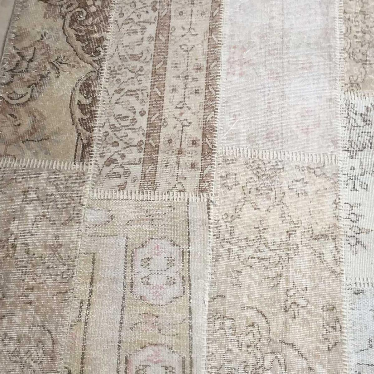 Tapis chambre fait main en laine motif traditionnel — vue 4