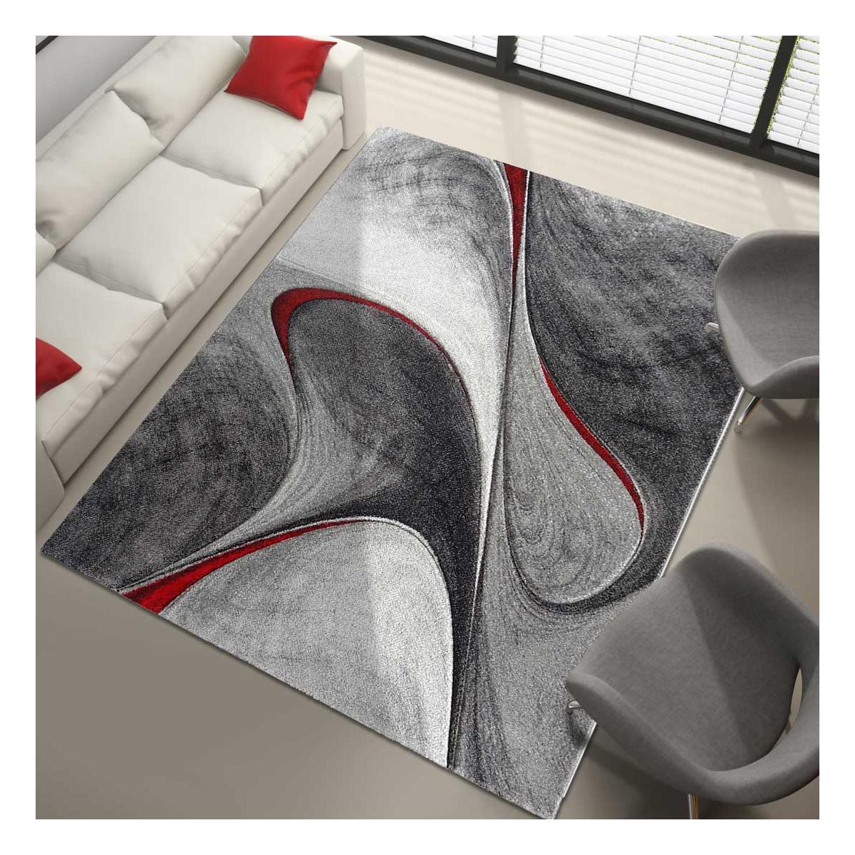 Tapis salon et chambre tissé Motif rond GARCA — vue 3