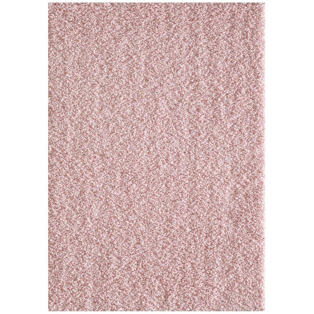 Tapis longs poils shaggy tissé motif uni SIMPLE