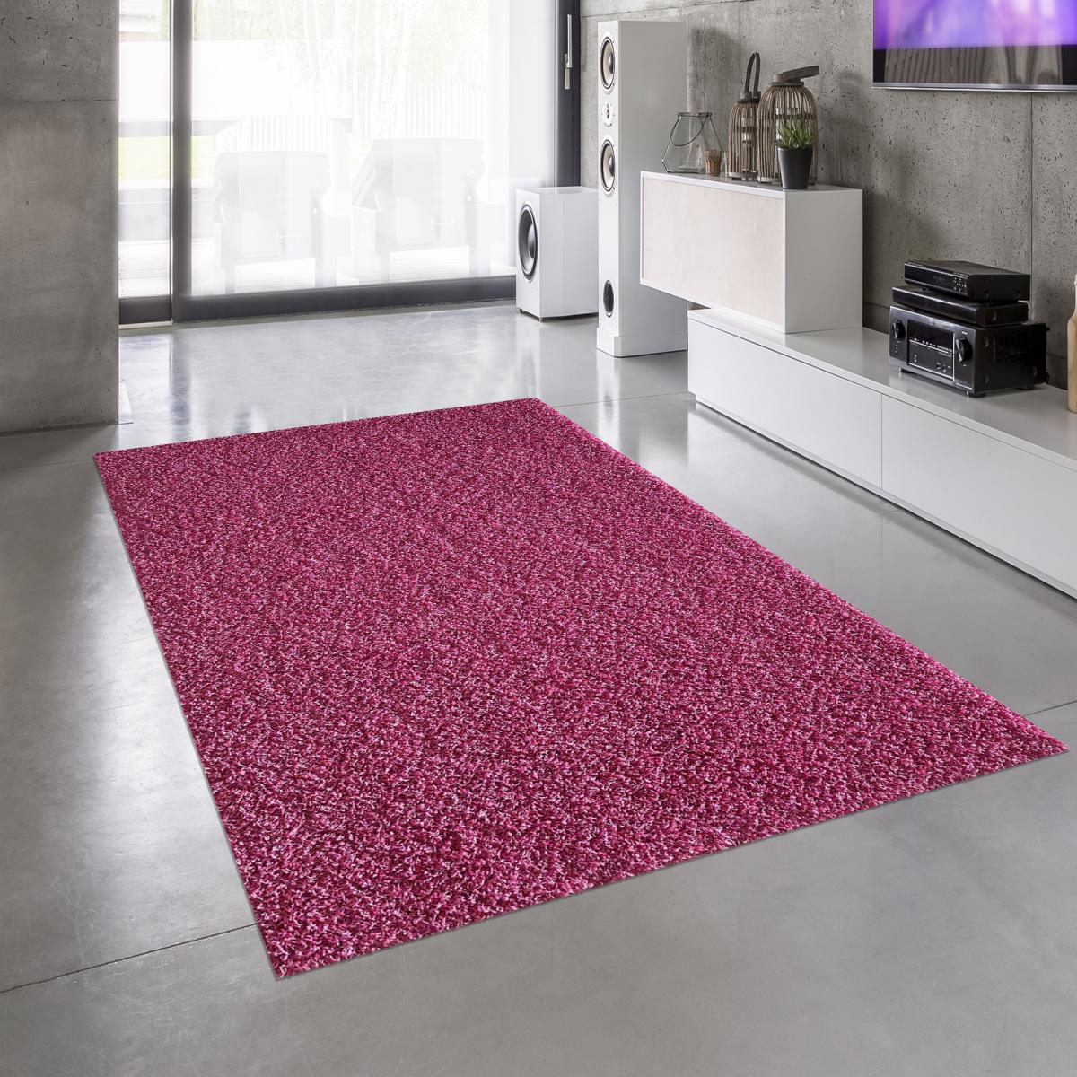Tapis shaggy tissé motif uni BASIC — vue 3