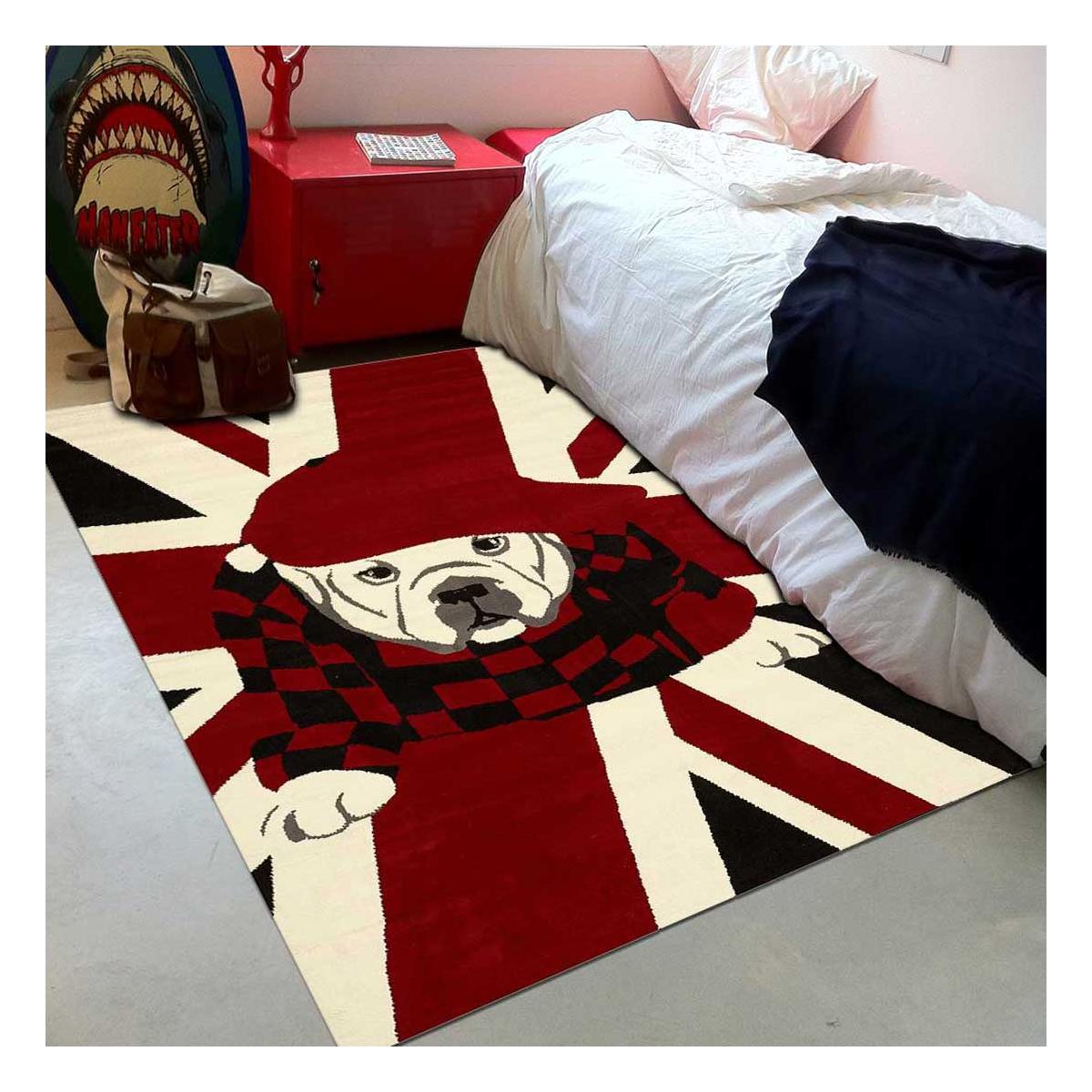 Tapis enfant tissé motif animaux LYN49 LONDDOG — vue 3