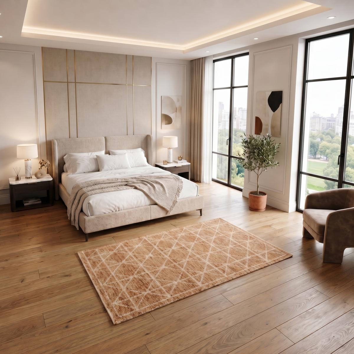 Tapis kilim fait main motif géométrique LOSODANCE — vue 3