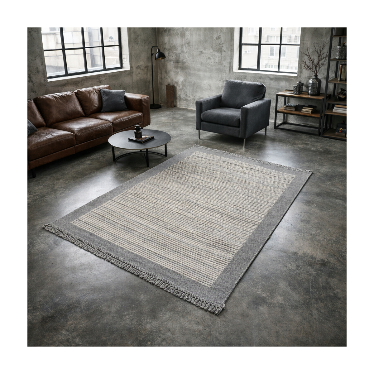 Authentique tapis noué à la main en laine LOUNALI — vue 3
