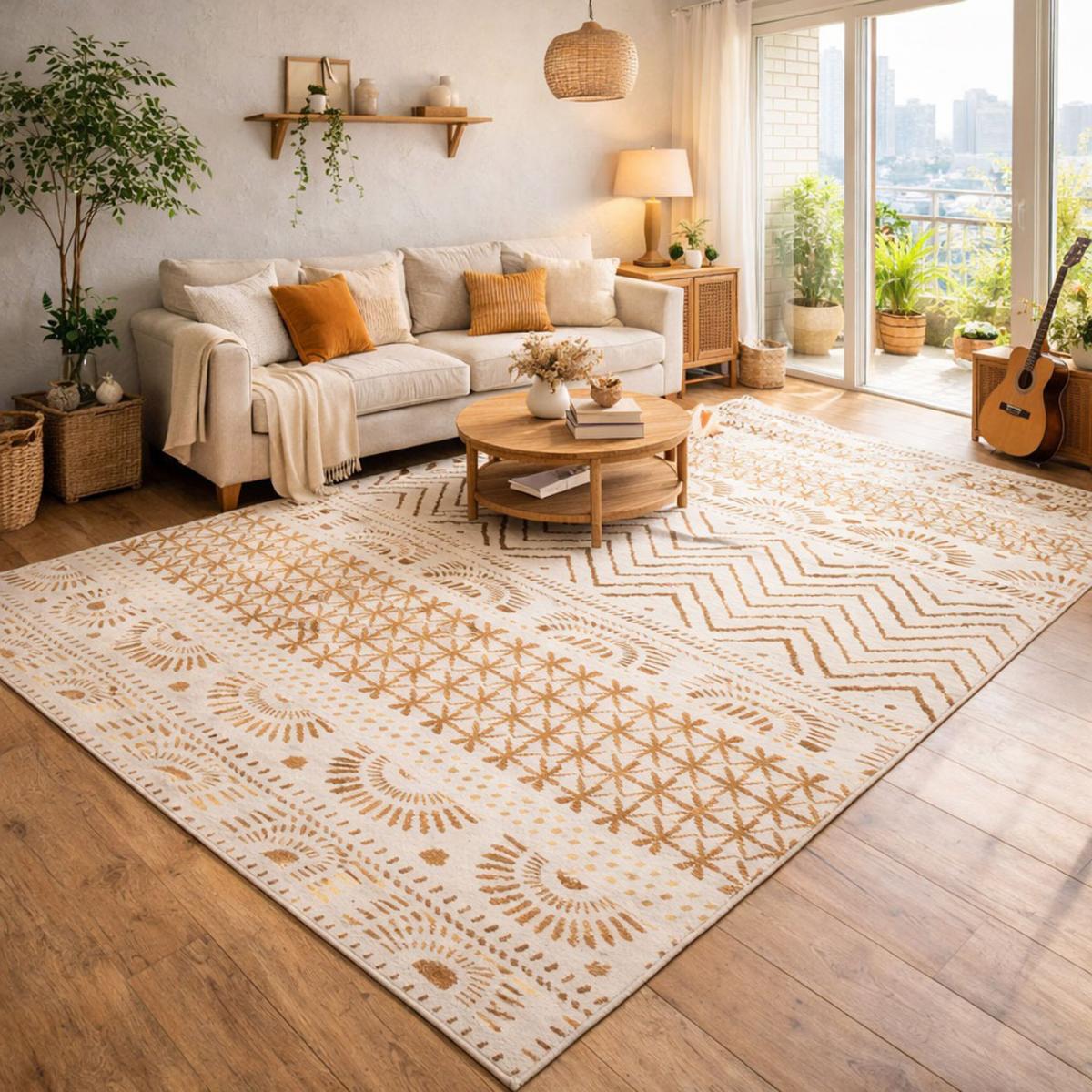 Tapis berbère tissé motif ethnic LYN1 ORIENVAG — vue 3
