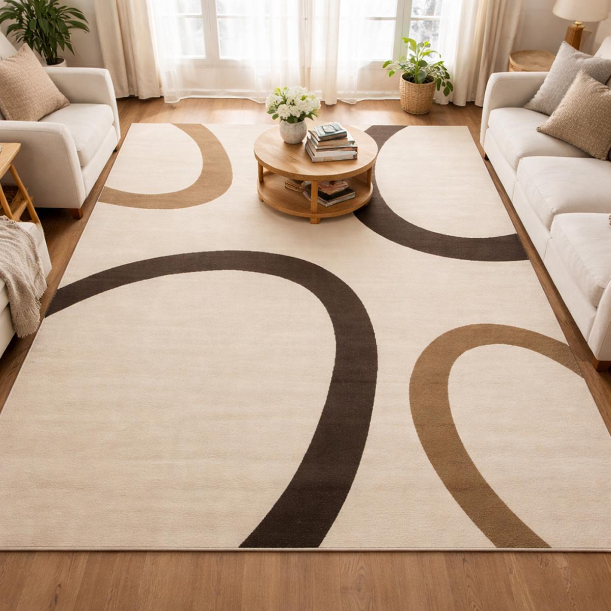 Tapis chambre tissé motif rond LYN1 TEMPO — vue 3