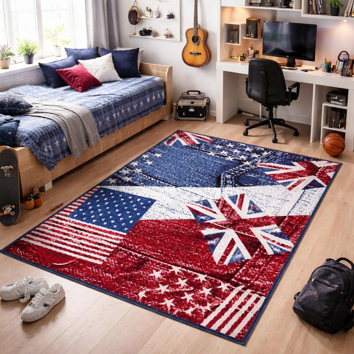 Tapis enfant tissé LYN1 USA UK — vue 3