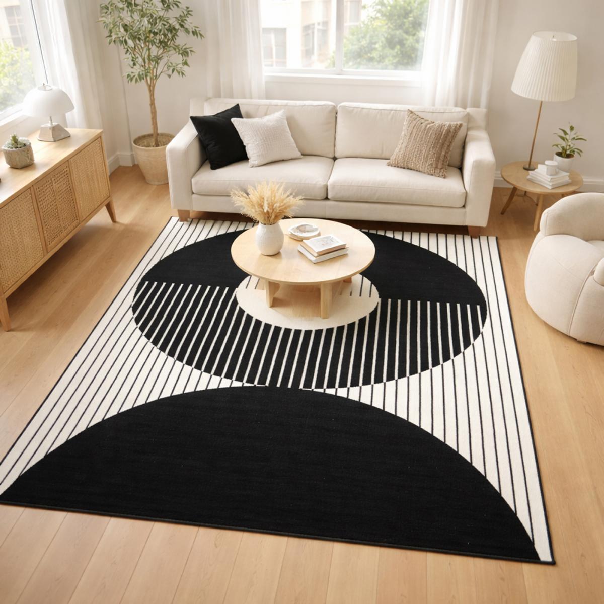 Tapis chambre tissé motif géométrique LYN1 VINILO — vue 3