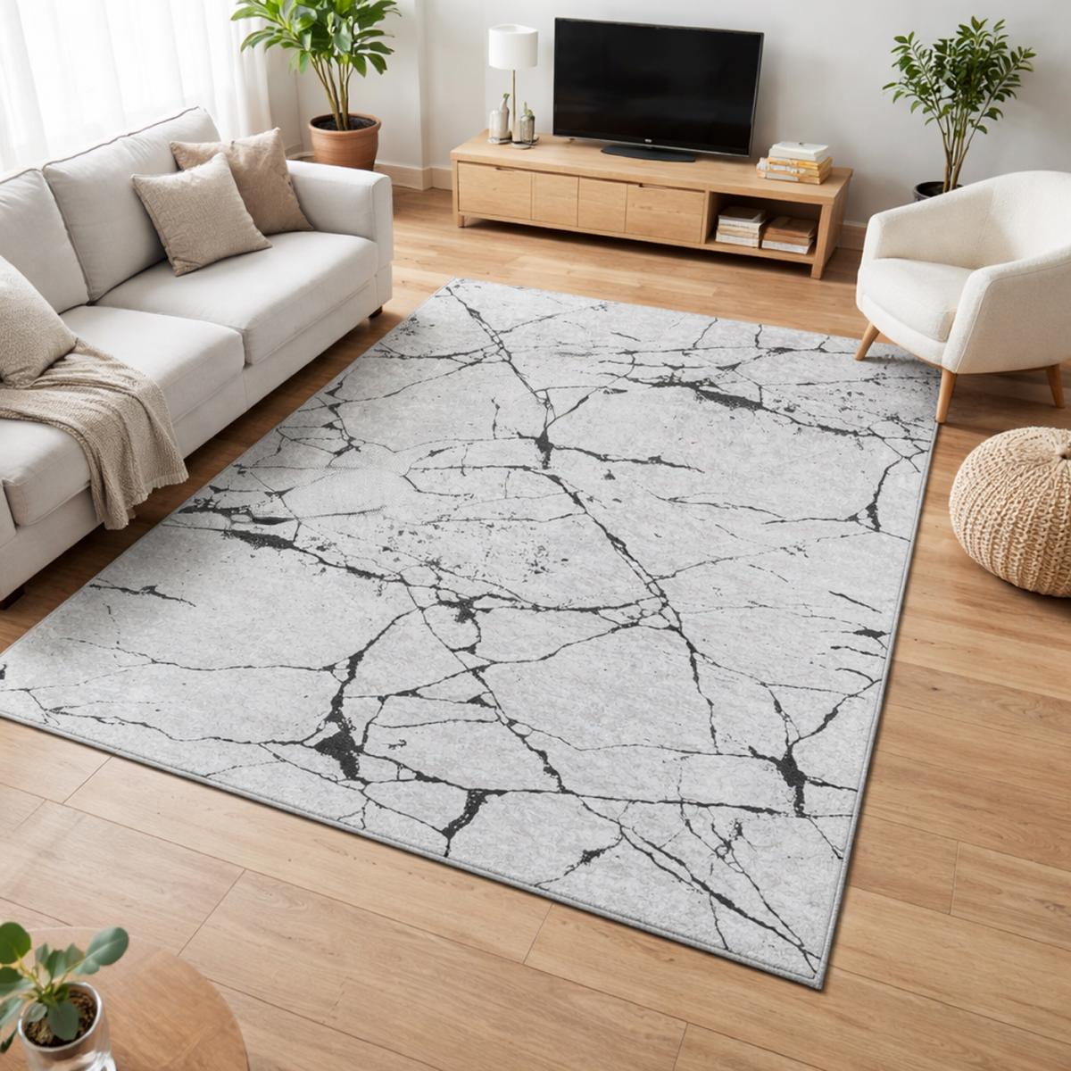 Tapis salon LYN11 MARB facile d'entretien — vue 6