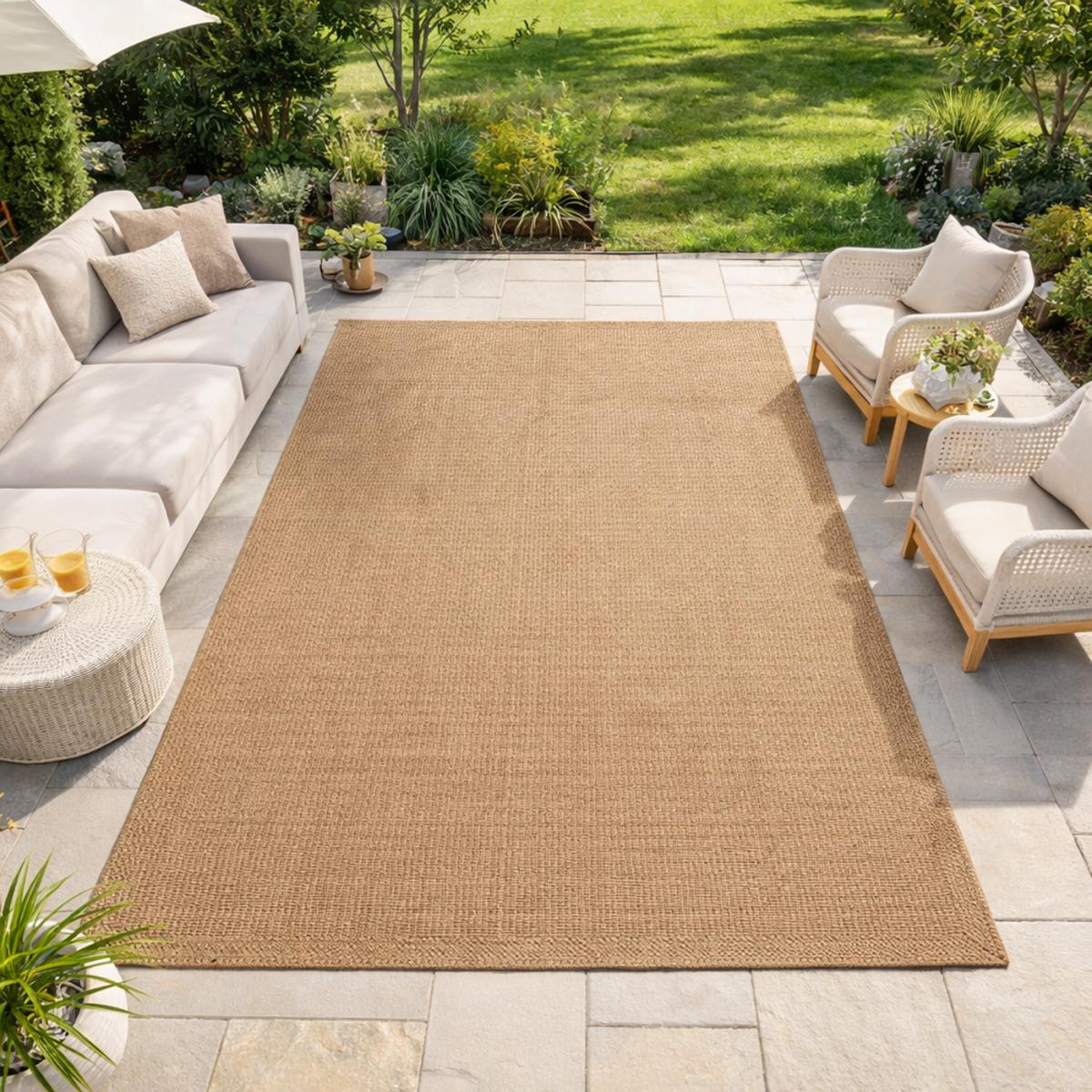 Tapis extérieur tissé kilim rectangle LYN13 JUTE ART K — vue 3