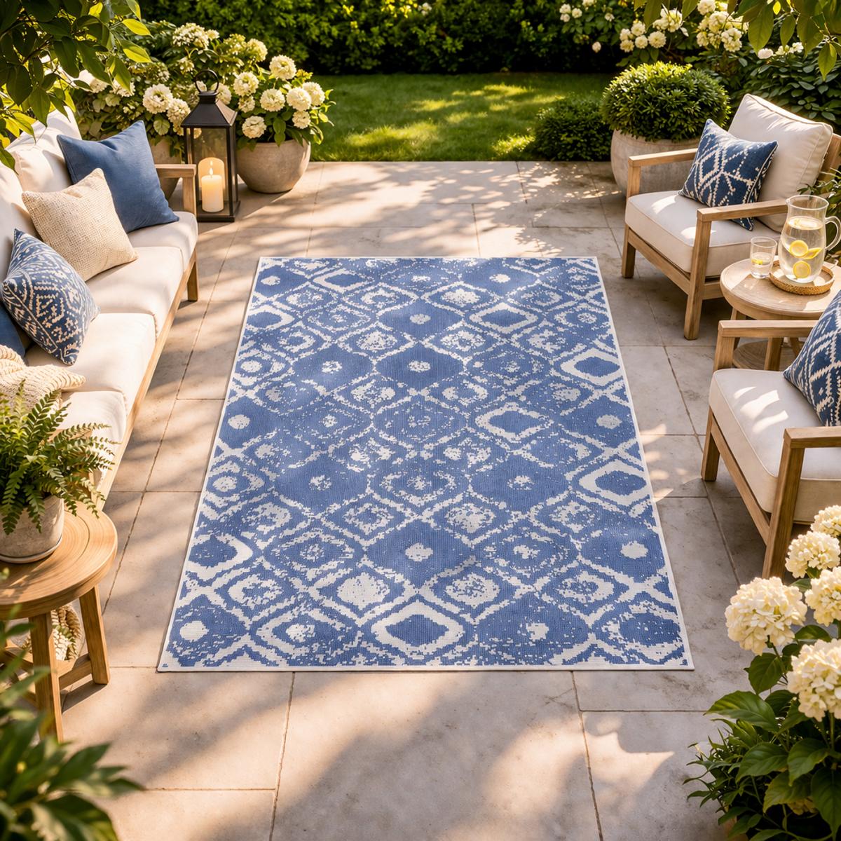 Tapis extérieur, kilim reversible LYN2 BD REVERSIBLE — vue 3