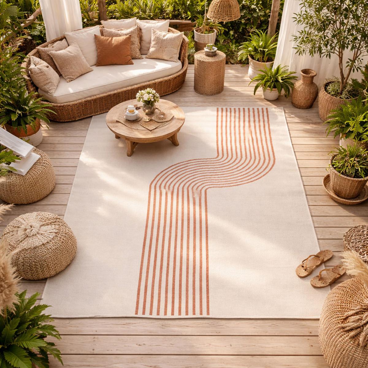 Tapis extérieur, kilim reversible LYN2 BM REVERSIBLE — vue 3