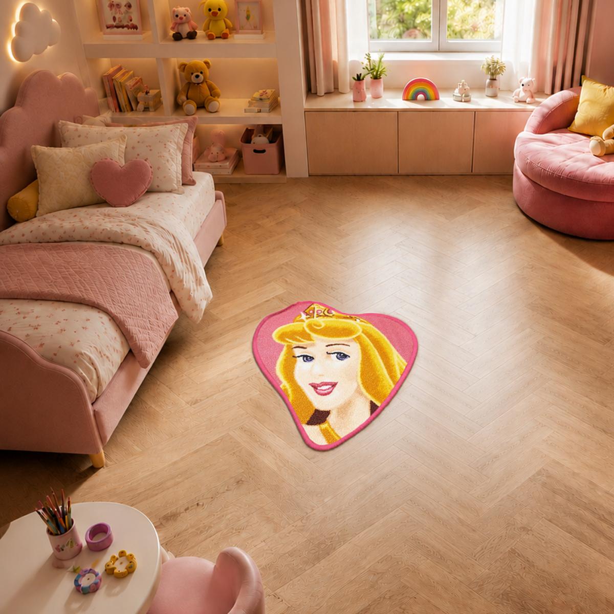 Tapis enfant Lavable 30° motif princesse LYN48 AURORAA — vue 3