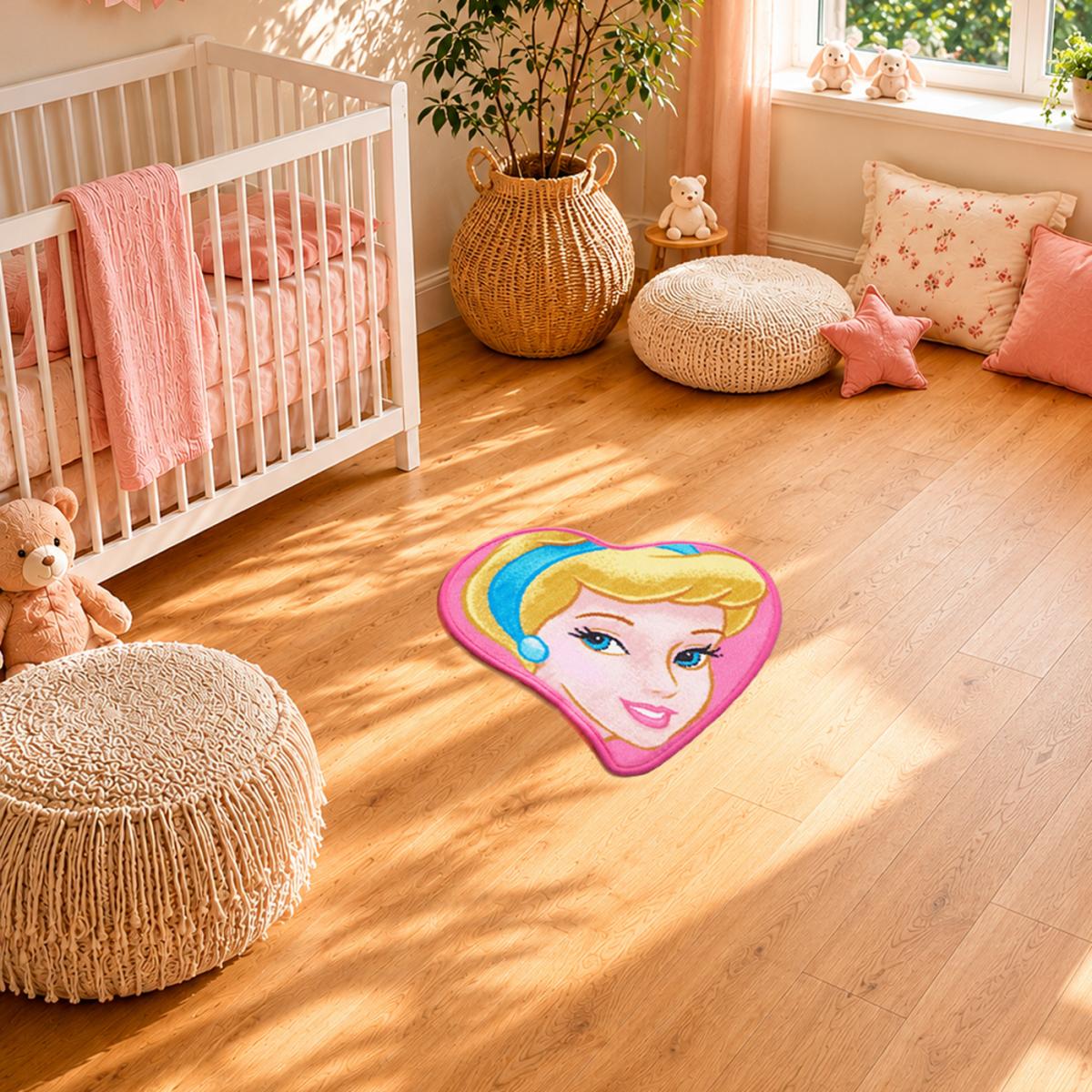 Tapis enfant Lavable 30° motif princesse LYN48 CINDERELLA A — vue 3