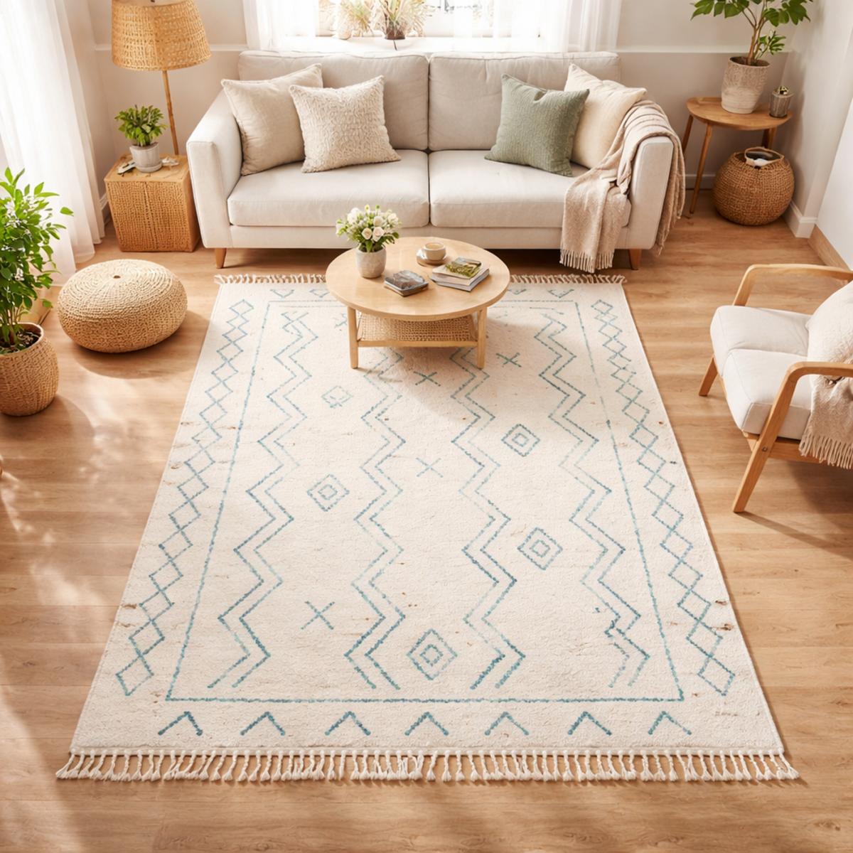 Tapis berbère tissé motif ethnic LYN5 MADIDA — vue 6