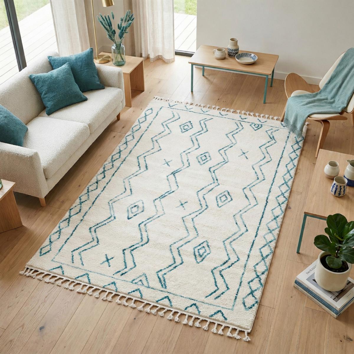 Tapis berbère tissé motif ethnic LYN5 MADIDA — vue 3