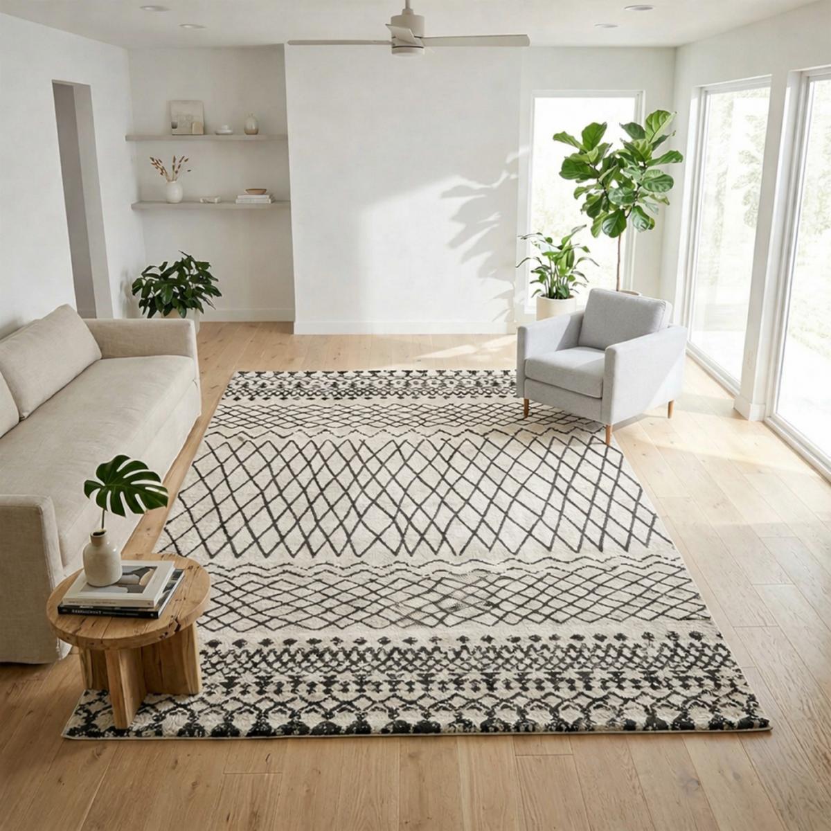 Tapis berbère tissé motifs tribaux LYN8 MABAL — vue 3